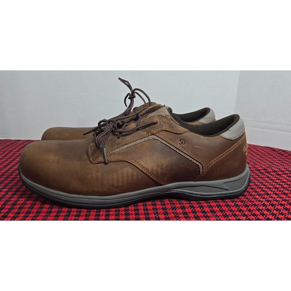 Red Wing Shoes Men's 13H 6708 Brown Leather Safety Toe Oxford Work Comfort Pro - Picture 3 of 9